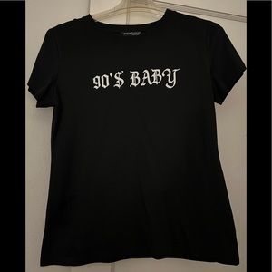 90s baby black T-shirt
